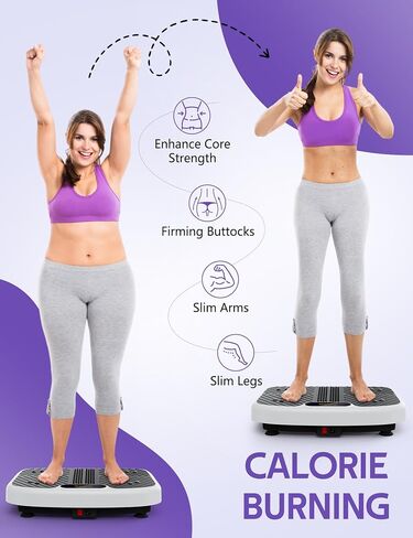 Vibration Plate Exercise Machine, Arvnka Power Waver Vibration Plate for Lymphatic Drainage,Vibrating Plate Machine with Resistance Bands & Remote for Weight Loss for Women Men,Home Exercise Equipment in Saudi Arabia