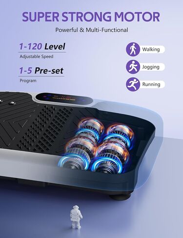 Vibration Plate Exercise Machine, Arvnka Power Waver Vibration Plate for Lymphatic Drainage,Vibrating Plate Machine with Resistance Bands & Remote for Weight Loss for Women Men,Home Exercise Equipment in Saudi Arabia