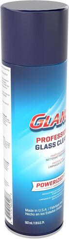 منظف ​​الزجاج الاحترافي القوي من GLANCE 101109731، تركيبة رغوية تلتصق بالنوافذ والمرايا والأسطح الصلبة، رذاذ الهباء الجوي، 19 أونصة in Kuwait