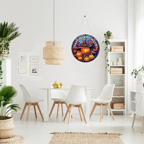 عيد الميلاد تخزين الماس اللوحة شنقا مجموعات DIY الاكريليك الماس الفن Suncatchers جدار علامة نافذة جنوم إكليل الرعب الماس اللوحة عيد الميلاد جورب قلادة الحلي الزينة للبالغين (C) in Kuwait