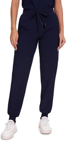 COZYFIT Scrub Pants for Women - Cargo Pants Scrubs with 7 Pockets,Soft Stretch in Kuwait