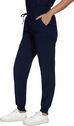 COZYFIT Scrub Pants for Women - Cargo Pants Scrubs with 7 Pockets,Soft Stretch in Kuwait