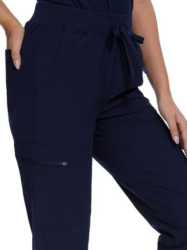 COZYFIT Scrub Pants for Women - Cargo Pants Scrubs with 7 Pockets,Soft Stretch in Kuwait