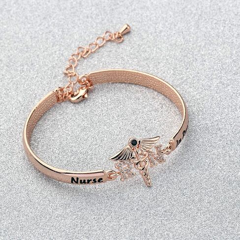 CHOORO Nurse in Progress Student Nurse Zircon Bracelet Nursing Student Jewelry Future Nurse Gift Nurse Graduation Jewelry in Saudi Arabia
