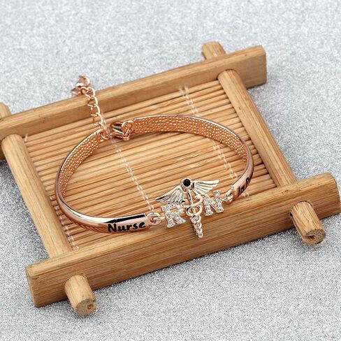 CHOORO Nurse in Progress Student Nurse Zircon Bracelet Nursing Student Jewelry Future Nurse Gift Nurse Graduation Jewelry in Saudi Arabia