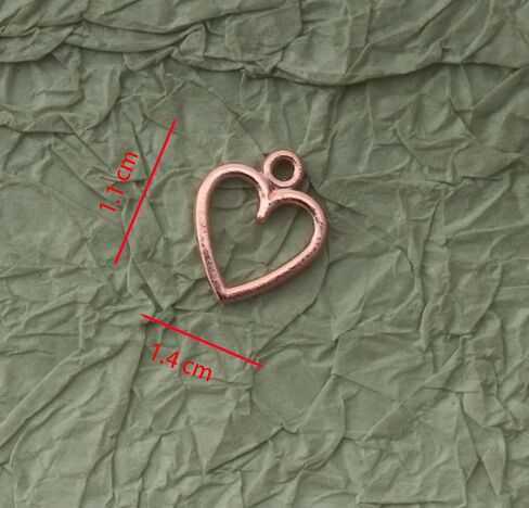 Ruwado 50 pcs Hollow Heart Jewelry Making Kits for Jewelry Making Small 1.5 x 1.2 cm Cute Accessories for DIY Crafting Project Christmas Tree Décor Necklace Bracelet Keychain Earring (Colorful) in Saudi Arabia