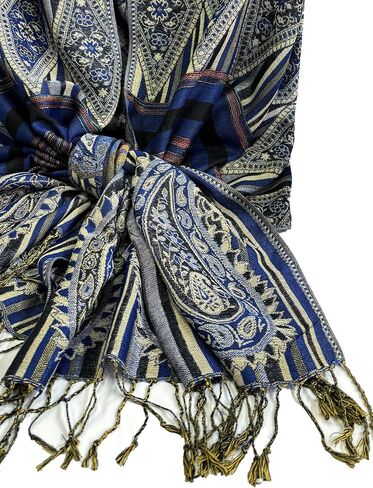 Women's Scarf Pashmina Shawl Wraps Soft Silky Vintage Pattern Multi Purpose Scarves for Evening Wedding Party in Saudi Arabia