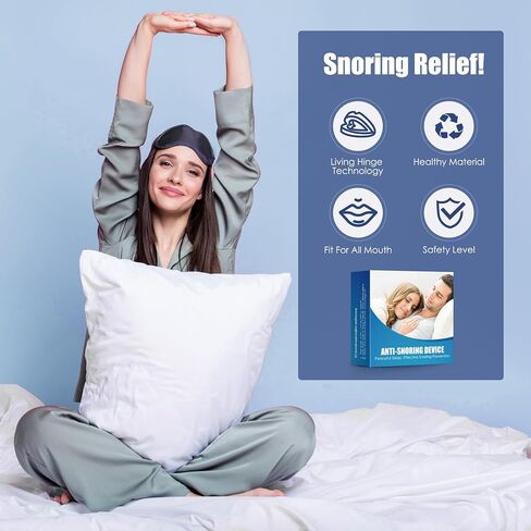 Anti Snoring Devices, Mouth Guard for Grinding Teeth at Night, Reusable Snoring Solution, Snoring Mouth Guard with Suitable Size, Anti Snoring Mouthpiece for Men & Women-O07 in Saudi Arabia