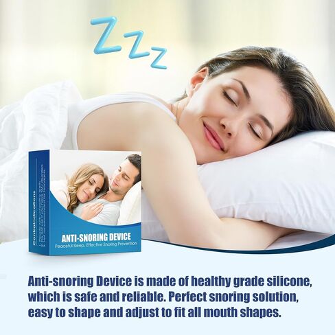 Anti Snoring Devices, Mouth Guard for Grinding Teeth at Night, Reusable Snoring Solution, Snoring Mouth Guard with Suitable Size, Anti Snoring Mouthpiece for Men & Women-O07 in Saudi Arabia