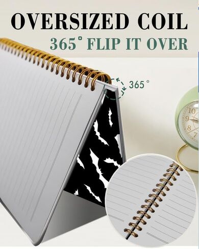 Spiral Journal Notebook,A5 Hardcover Lined Journals for Women Girl 6 x 8.3 in,120 Pages Thick Paper,Cute College Ruled Writing Notebook for Gifts Office Work School(Blue Butterfly) in Kuwait