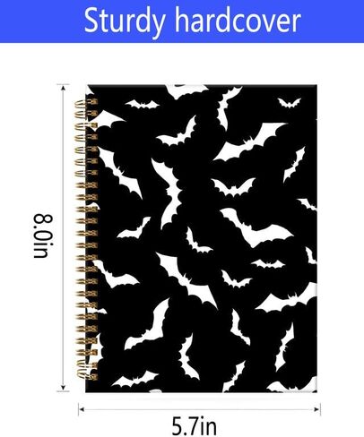 Spiral Journal Notebook,A5 Hardcover Lined Journals for Women Girl 6 x 8.3 in,120 Pages Thick Paper,Cute College Ruled Writing Notebook for Gifts Office Work School(Blue Butterfly) in Kuwait