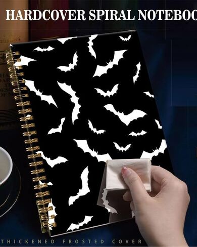 Spiral Journal Notebook,A5 Hardcover Lined Journals for Women Girl 6 x 8.3 in,120 Pages Thick Paper,Cute College Ruled Writing Notebook for Gifts Office Work School(Blue Butterfly) in Kuwait