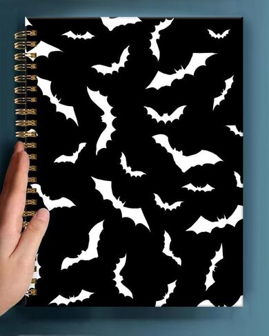 Spiral Journal Notebook,A5 Hardcover Lined Journals for Women Girl 6 x 8.3 in,120 Pages Thick Paper,Cute College Ruled Writing Notebook for Gifts Office Work School(Blue Butterfly) in Kuwait