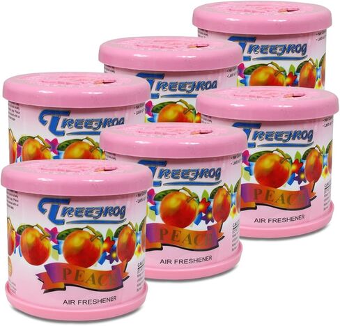 Pack of 6 TreeFrog Gel-Typed Automotive Cup-Holder Air Freshener (Squash Scented) in Saudi Arabia