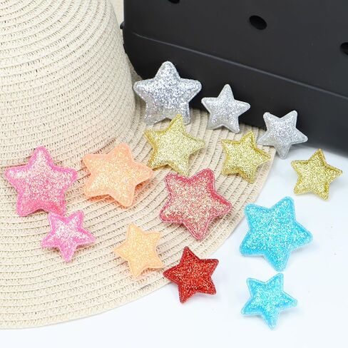 14 قطعة من إكسسوارات النجوم اللامعة الملونة لحقيبة بوج، حلية زينة عيد الميلاد لحقيبة بوج، متوافقة مع معظم حقائب الشاطئ المطاطية النسائية in Kuwait