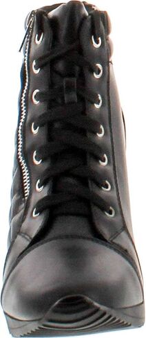 Forever Link Women's Fashion Glitter High Top Lace Up Wedge Sneaker Shoes in Saudi Arabia