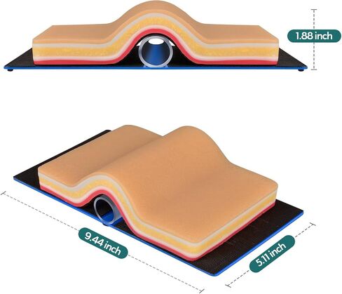 DIY Suture pad with Sturdy 5 Layers and Tensioned Arch System for DIY Wounds for Medical and Veterinary Students to Practice Suture Techniques on Silicone Skin Pad -Brown in Saudi Arabia