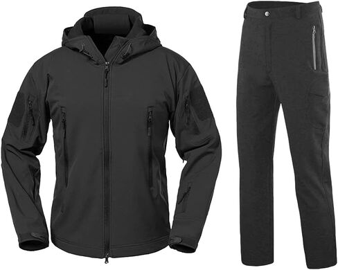 Lilychan Men’s Military Soft Shell Tactical Jacket and Pants Set Waterproof Snowboard Jacket Winter Snowsuit in Saudi Arabia
