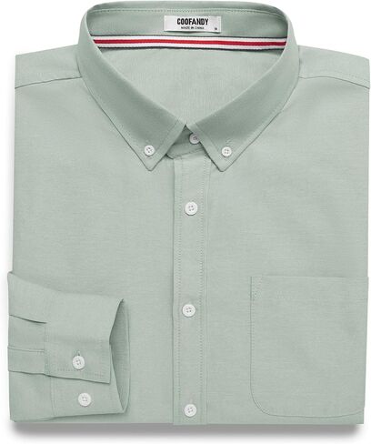 COOFANDY Mens Long Sleeve Button Down Shirt Casual Untucked Shirts for Men Oxford Dress Shirts in Saudi Arabia