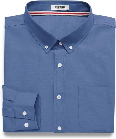 COOFANDY Mens Long Sleeve Button Down Shirt Casual Untucked Shirts for Men Oxford Dress Shirts in Saudi Arabia