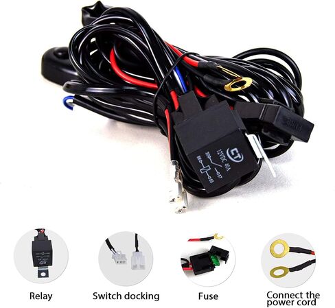 شريط إضاءة LED من SKYWORLD، 7D 20 بوصة 288 وات، مصباح قيادة للعمل مع شعاع مجموعة الفيضانات مع دعامة تثبيت لوحة الترخيص لشاحنة سيارة ATV SUV 4X4 شاحنة قارب in Saudi Arabia