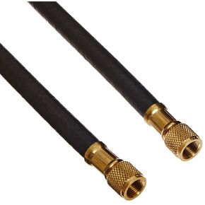 Yellow Jacket 15648 Plus II 3/8" Heavy Duty Charging Hose, 3/8" Straight x 3/8" Straight Fittings, 48"