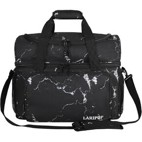 Bowling Ball Bag 2 Ball Bowling Bag with Double Ball Holder - Fits Bowling Shoes Up to Mens Size 16