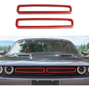 Front Grille Inserts Grill Guard Compatible with 2015-2024 Dodge Challenger Exterior Accessories, Purple