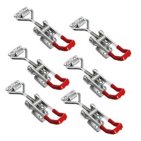 (4pcs) Toggle clamp 4002 Galvanized Adjustable Toggle Latch 550Lbs Holding Capacity Over Center Latch Electrical Cabinet Latch Metal Box Wooden Box Latch Lock
