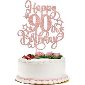 1 PCS Happy 70th Birthday Cake Topper Black Gold Glitter Cheers to 70 Years Birthday Cake Pick Hello 70 Fabulous Cake Decoration for Happy 70th Birthday Anniversary Party Decorations Supplies