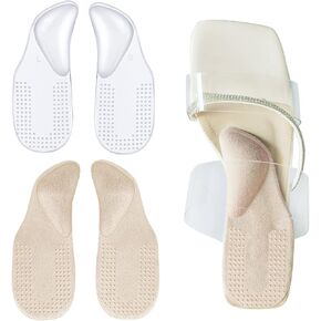 Arch Support Inserts Combine with Heel Pads for Flat Feet, Shoe Inserts for Women Men, Plantar Fasciitis Inserts Heel Inserts for Women