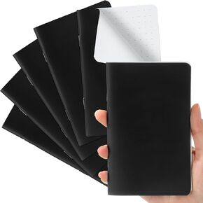 Qilery 6 Pack Waterproof Notebook 3.5"x5.5" Weatherproof Pocket Notepad Small All Weather Paper Notebook for Police Memo Pad for Outdoor Taking Notes Journal Office School(Grid,Green)