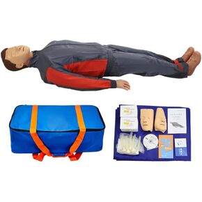 CPR Manikins Dummy Training Kit, Professional CPR Dummies Test Dummies Adult with Medium Skin MCR Med-ical Accessories, CPR training Set for Classroom or Research Centers