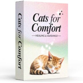 CATCHYOURDREAMS Cats for Comfort - 50 Inspirational Affirmations and Positive Activities for Healing and Peace - Stress Relief and Mindfulness Grief Cat Bereavement Sympathy Gift for Women