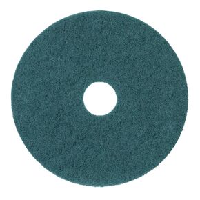 Boardwalk Heavy-Duty Scrubbing Floor Pads, 19" Diameter, Green, 5/Carton