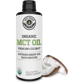 Left Coast Performance MCT Oil Keto derived only from Coconuts (32oz). C8 and C10. Keto Diet | Paleo Friendly. Each Batch is Independently Tested (32oz)