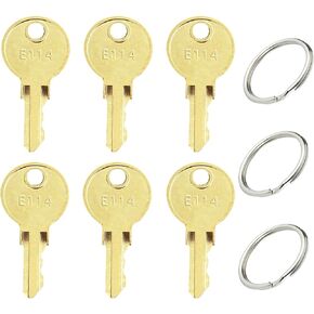 E114 Toilet Paper Towel Dispenser Key-6 Pack