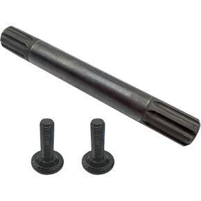 8 Spline CHROMOLY BMX Spindle 5.9“ Fit for 19mm Bottom Bracket with 2 Bolts Chrome-Molybdenum Steel Material Black