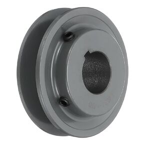 uxcell BK34-1 1/8 V-Belt Sheave 1-1/8"Bore 3.55"OD Single Groove Web Sheave Bored-to-Size Sheave, Cast Iron, Belt Section for 3L or B Belt