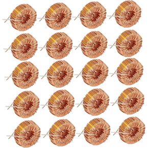 20Pcs Copper Coil Toroid Inductor Wire Inductor Coil for Circuit Board 5026 330UH 3A