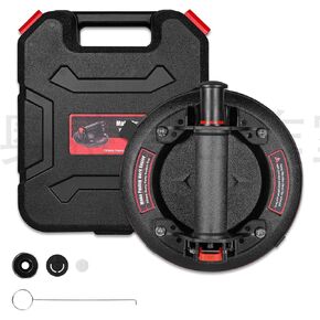 8" Glass Suction Cups 662lbs Lifiting Capacity Heavy Duty Suction Cup for Replace Glass Windshield Tile Granite,includes Carrying Case(1pack)