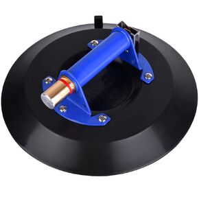 IMT 12" Super Strong Glass Suction Cup Vacuum Glass Lifter with Metal Handle and Brass Pump, Heavy Duty Power-Grip Industrial Suction Plate for Granite & Glass Lifting Car Window Replacement