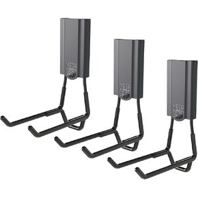 MEGA Open Storage Hook: 4.5in Black 3-Pack, The Ultimate Workshop & Garage Storage Systems, Heavy Duty Magnetic Hooks, Sturdy Tool Storage Solutions, 45lb Hold, for All Steel Surfaces
