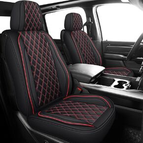 MIROZO Truck Seat Covers for Chevy Silverado GMC Sierra,Faux Leather Pickup Seat Cover Full Set Fit for 2007-2013 and 2019-2023 Chevy Silverado GMC Sierra 1500 and 2020-2023 2500HD 3500HD Crew Cab