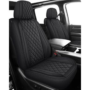 MIROZO Truck Seat Covers for Chevy Silverado GMC Sierra,Faux Leather Pickup Seat Cover Full Set Fit for 2007-2013 and 2019-2023 Chevy Silverado GMC Sierra 1500 and 2020-2023 2500HD 3500HD Crew Cab