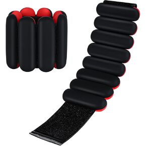 Wrist and Ankle Weights Adjustable for Women: Wearable Arm & Leg Weights for Yoga Pilates Walking Dance - Silicone Weighted Bracelet Set for Home Gym,Pack of 2, 2Lbs