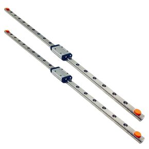 MGN9H 400mm Linear Guide Rail，34.7mm 2pcs Linear Motion Guides ，MGN9H Linear guiderail with Slide Block，Block Bearing for Linear Guide Rail，Applied to Automation Equipment, Medical Devices, etc.