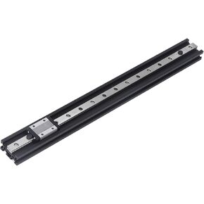 2040 V Type Aluminum, 12H Extrusion Linear Rail with 2040 V Type Aluminum Black for CNC Machine 3D Printer(400mm)