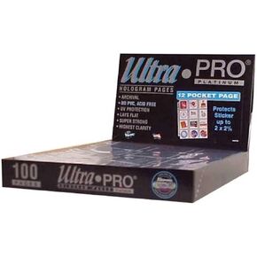 صفحة بلاتينية ذات 3 جيوب من Ultra Pro مع جيوب مقاس 3-1/2 بوصة × 7-1/2 بوصة 100 قيراط. in Kuwait