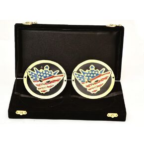 Universal World Heavyweight Authentic Cody Rhodes American Nightmare' Replica Side Plate Box Set., Red and Blue